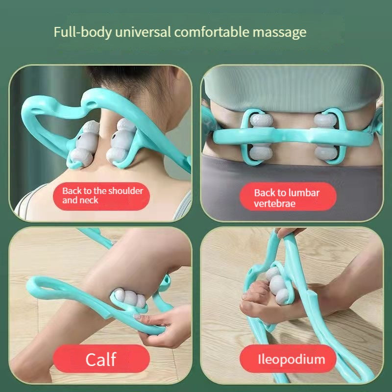 Ultimate Neck Massager for Deep Tissue Pain Relief - 360° Neck Roller with 96 Pressure Points for Total Relaxation of Neck, Shoulders, Waist, Legs, and Feet