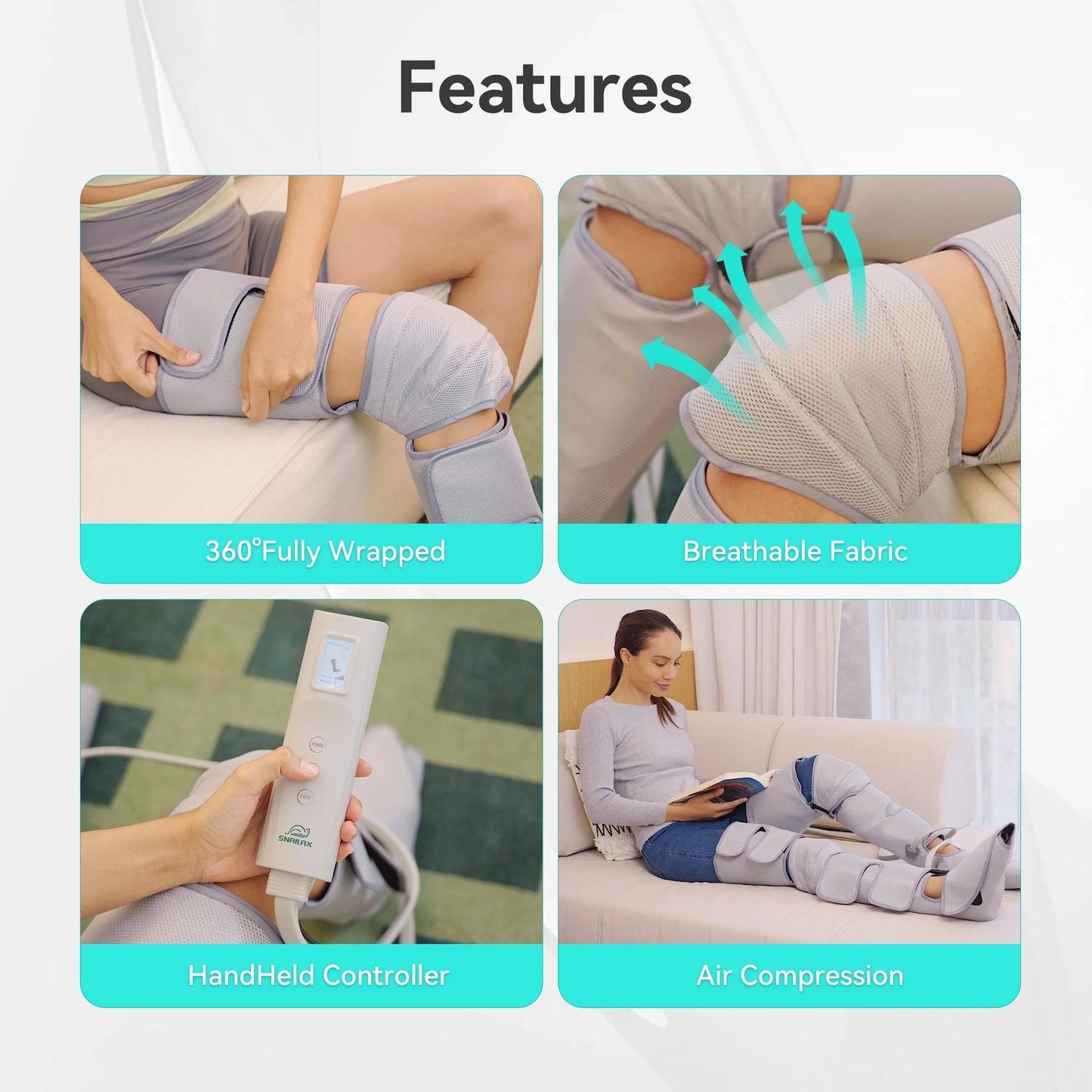 Ultimate Leg Massager with Air Compression - Calf & Foot Relief for Enhanced Circulation, Perfect Gift!