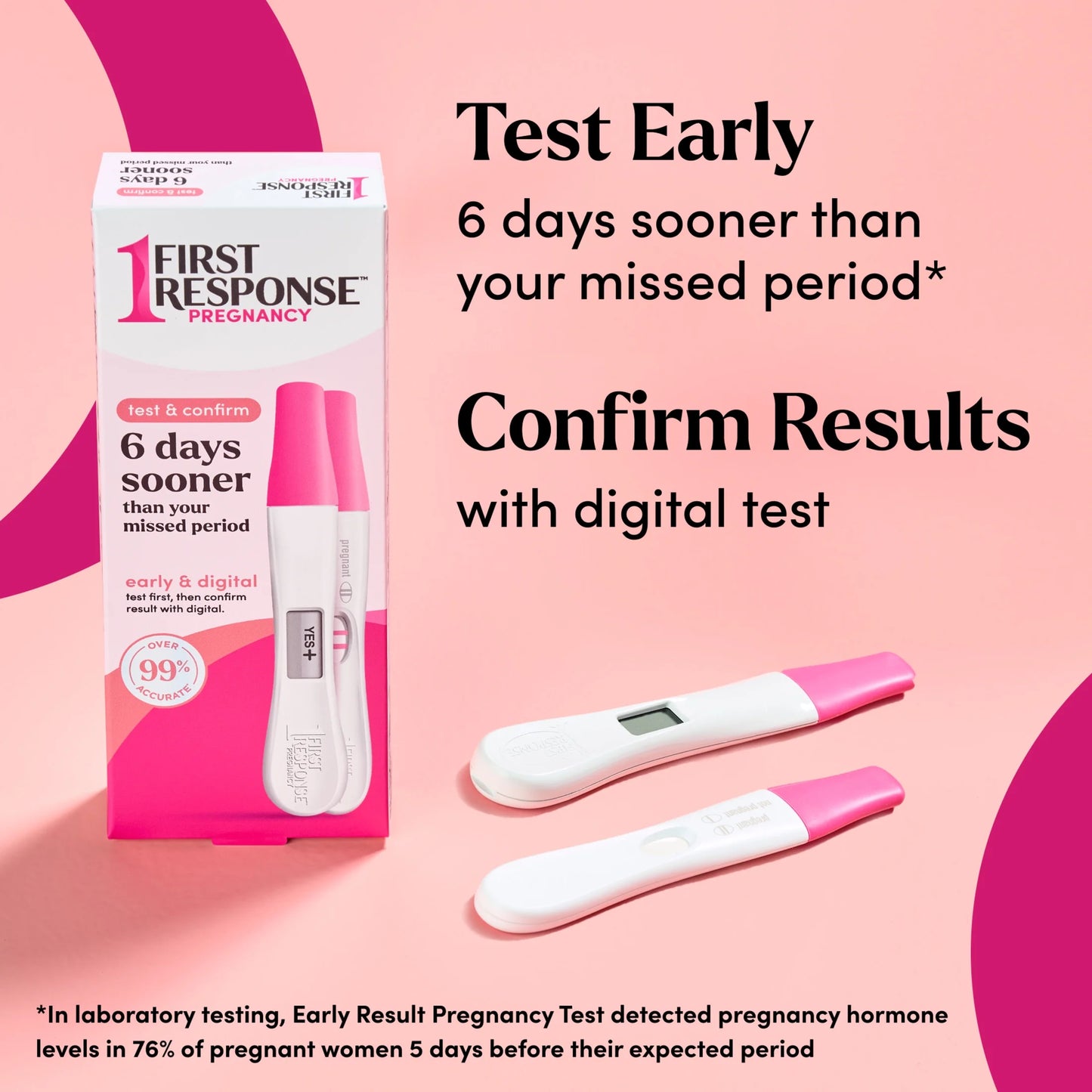 Test & Confirm Pregnancy Test, 1 Line Test and 1 Digital Test Pack