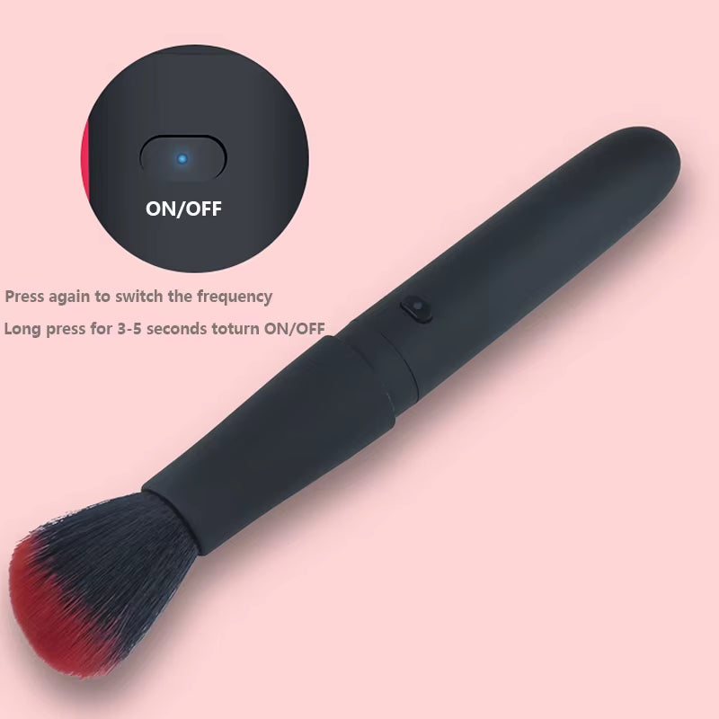 Revolutionize Your Makeup Game: Flawless Blending with the Vibrating Brush - 10 Vibration Frequencies!