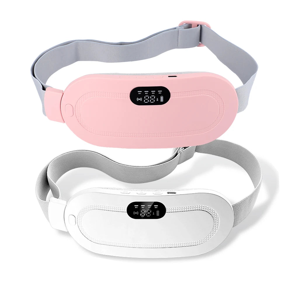 Smart Menstrual Heating Pad & Vibrating Abdominal Massager for Pain Relief and Comfort