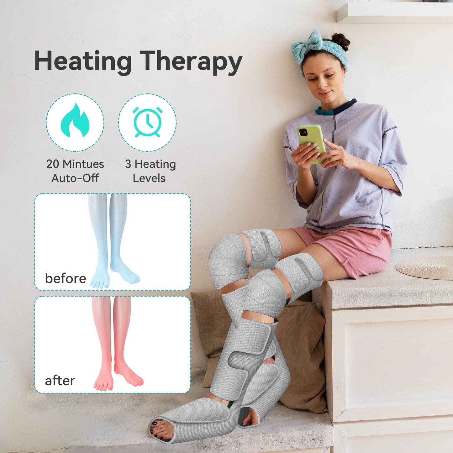 Ultimate Leg Massager with Air Compression - Calf & Foot Relief for Enhanced Circulation, Perfect Gift!