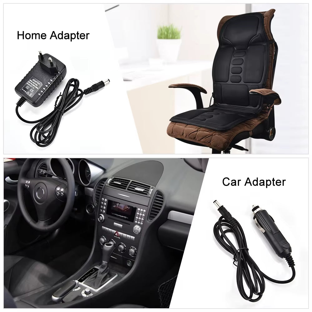 Ultimate Full-Body Infrared Heated Massage Cushion for Unmatched Relaxation at Home, Office & On-the-Go!
