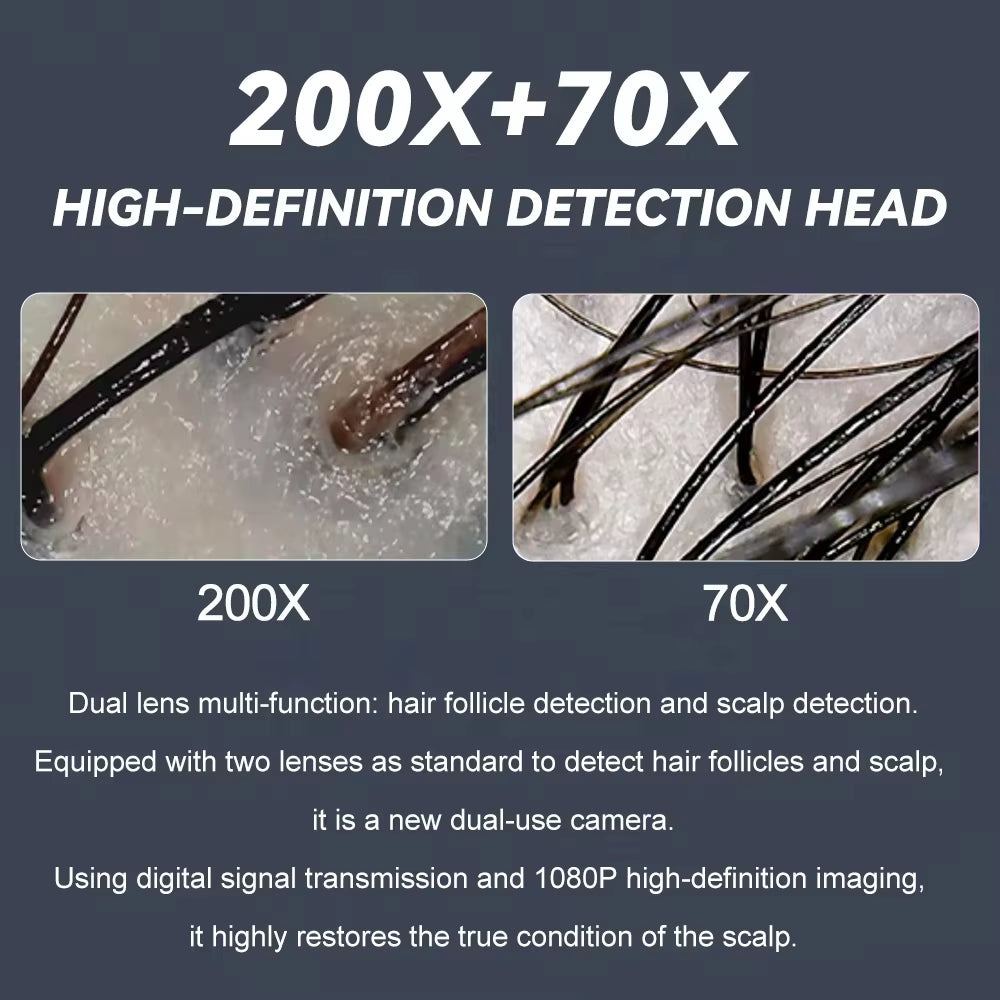 2024 Ultimate 5-in-1 High Frequency Scalp Massager - 15 Inch Hair Spa Device for Deep Relaxation and Wellness