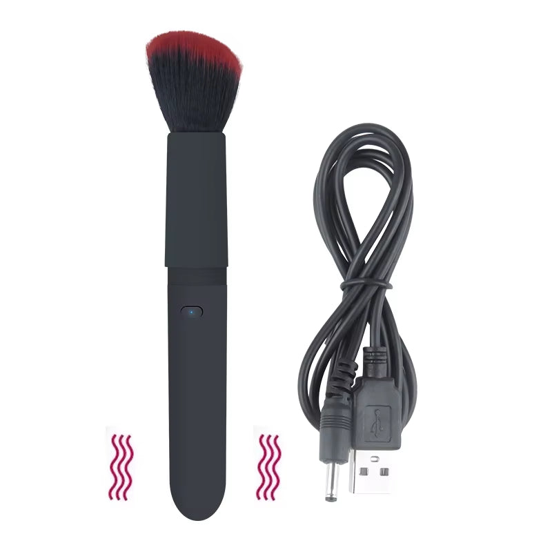 Revolutionary Vibration Makeup Brush - Achieve Flawless Application with 10 Customizable Frequencies!