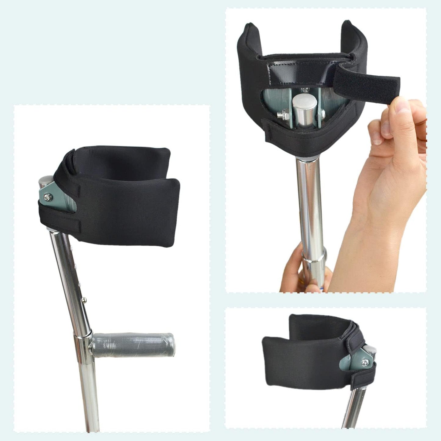 Forearm Crutch Pads Covers Washable Forearm Crutches Accessories Soft Bre