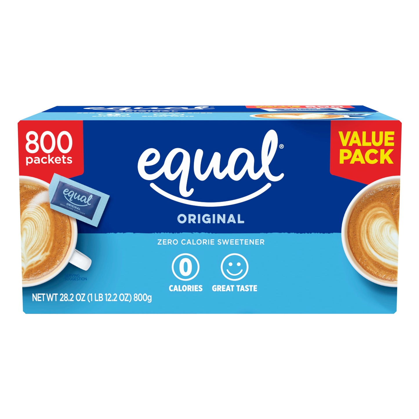 Zero Calorie Sweetener, Sugar Substitute, 800 Packets