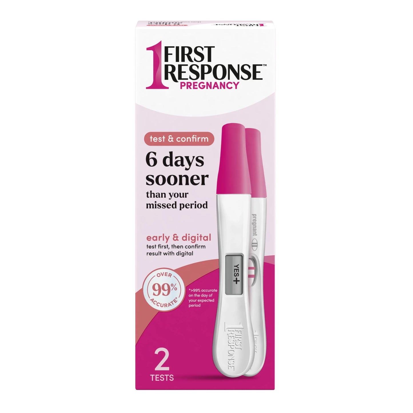 Test & Confirm Pregnancy Test, 1 Line Test and 1 Digital Test Pack