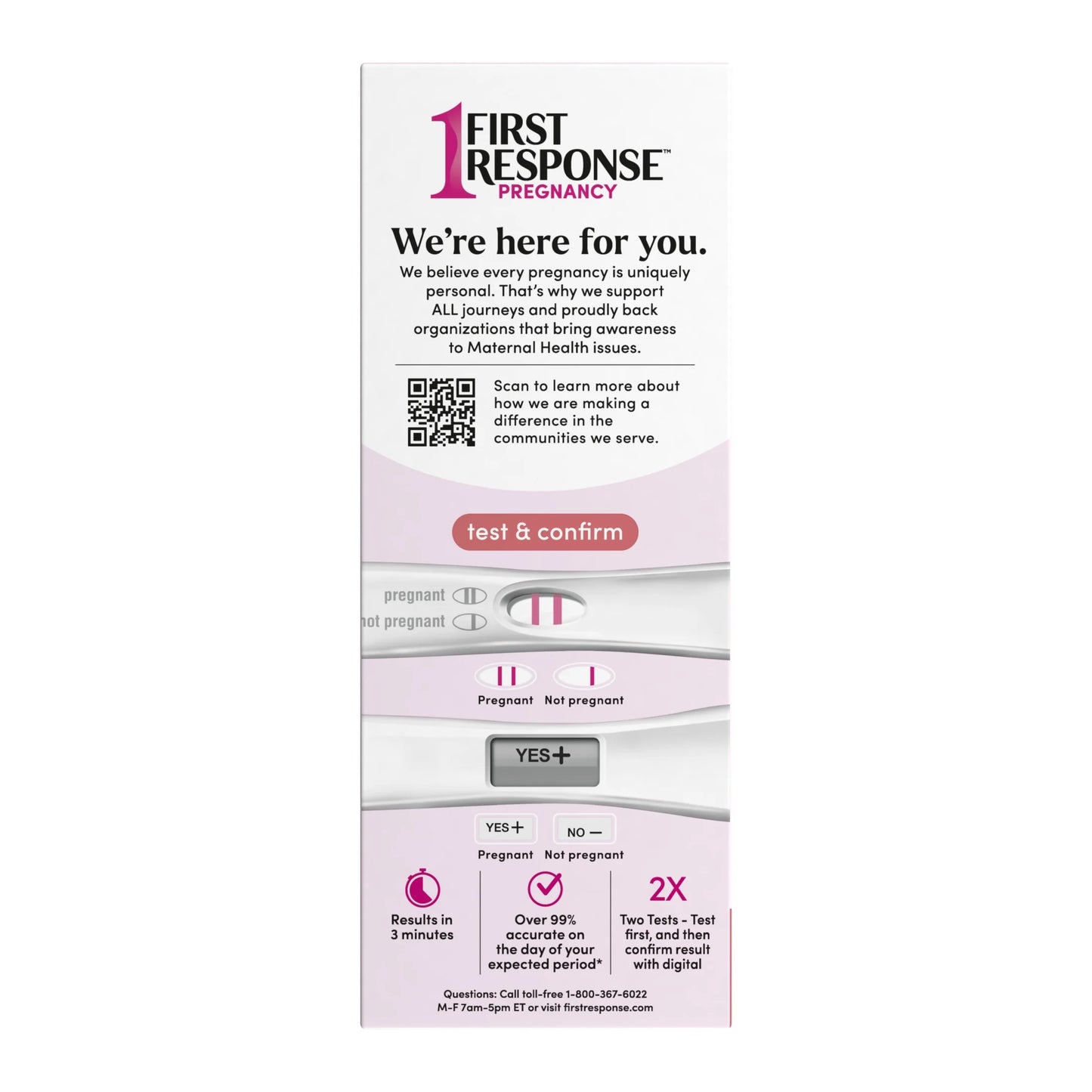 Test & Confirm Pregnancy Test, 1 Line Test and 1 Digital Test Pack
