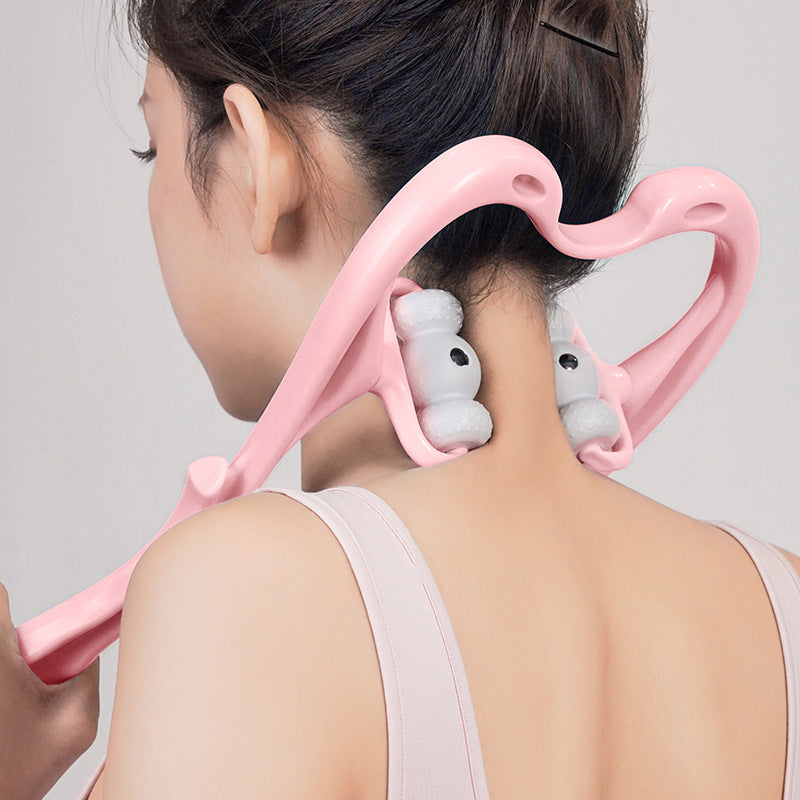 Ultimate Neck Massager for Deep Tissue Pain Relief - 360° Neck Roller with 96 Pressure Points for Total Relaxation of Neck, Shoulders, Waist, Legs, and Feet