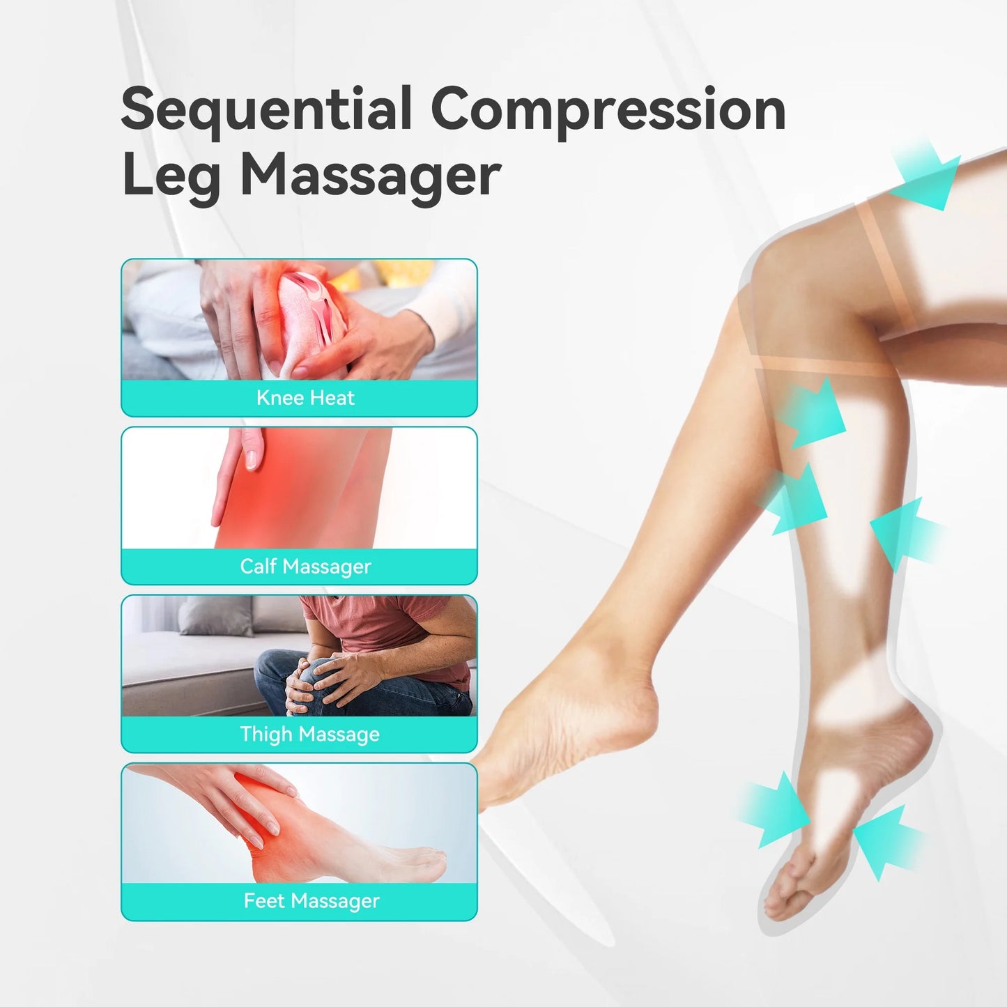 Ultimate Leg Massager with Air Compression - Calf & Foot Relief for Enhanced Circulation, Perfect Gift!