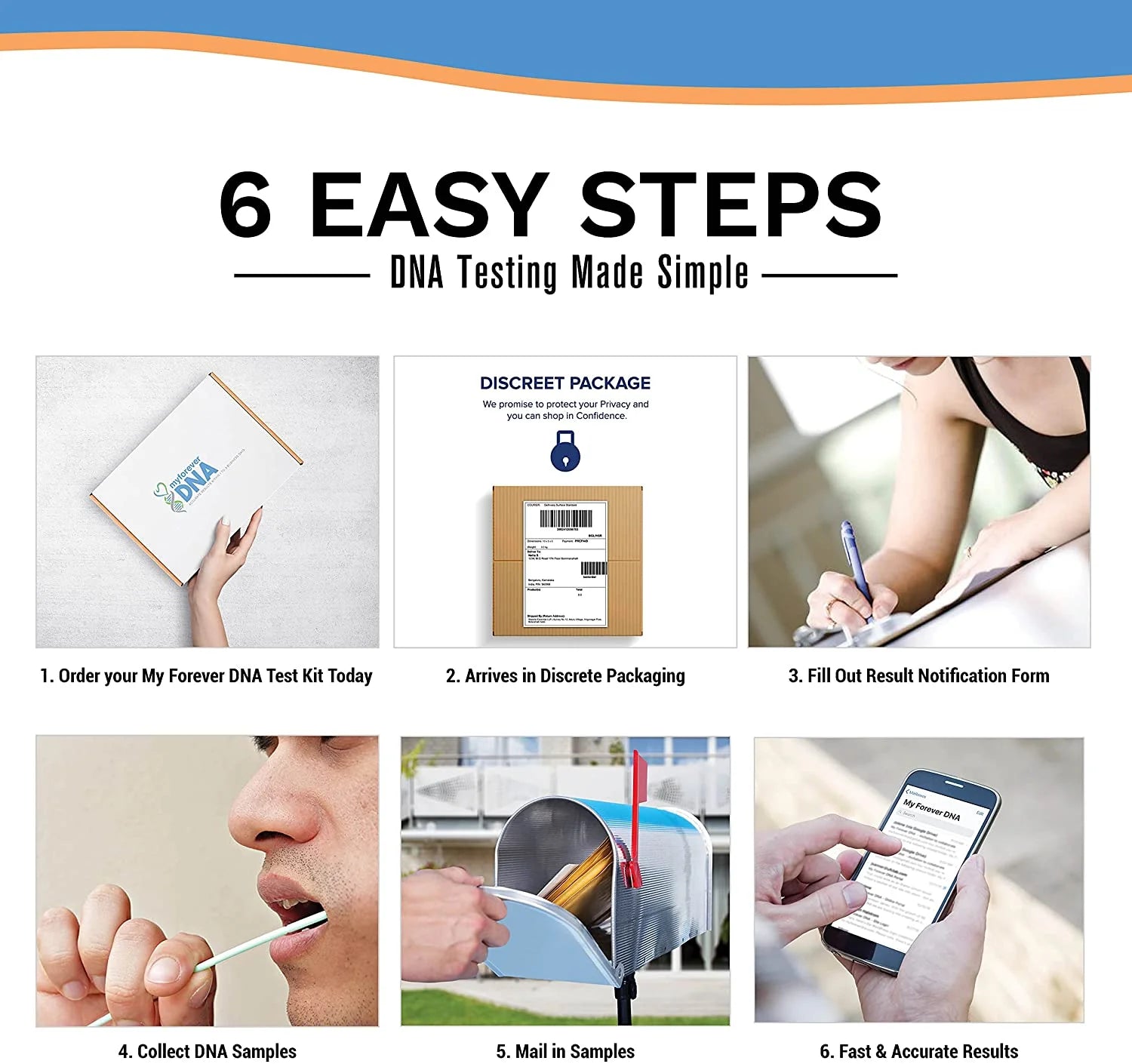 Sibling Home DNA Test Kit, Lab Fees & Shipping Included -