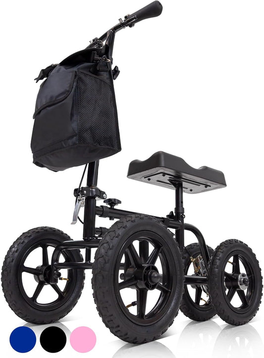 Knee Scooter Walker for Foot Injuries - Broken Leg Crutch Cart Roller for Surgery