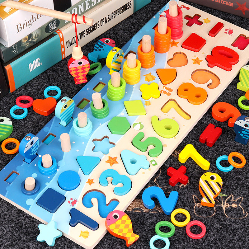 Educational Wooden Toys for Kids Board Math