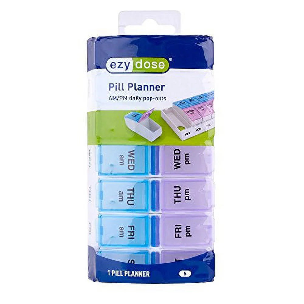 Weekly AM/PM Pop-Out Pill Planner (Small)