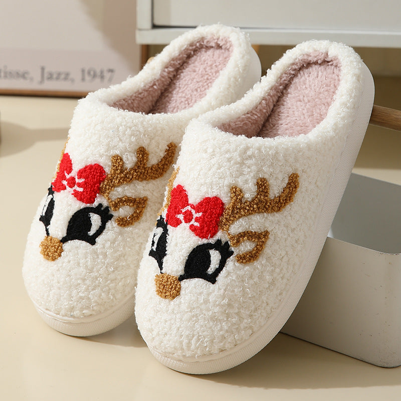 Cartoon Santa Claus Cotton Slippers