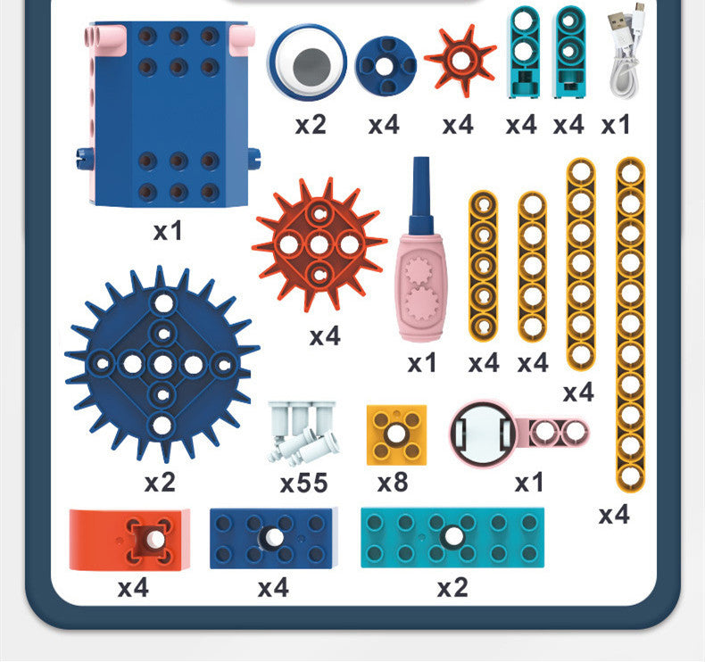 Variety Electric Gear Building Blocks Children's Educational Science And Education