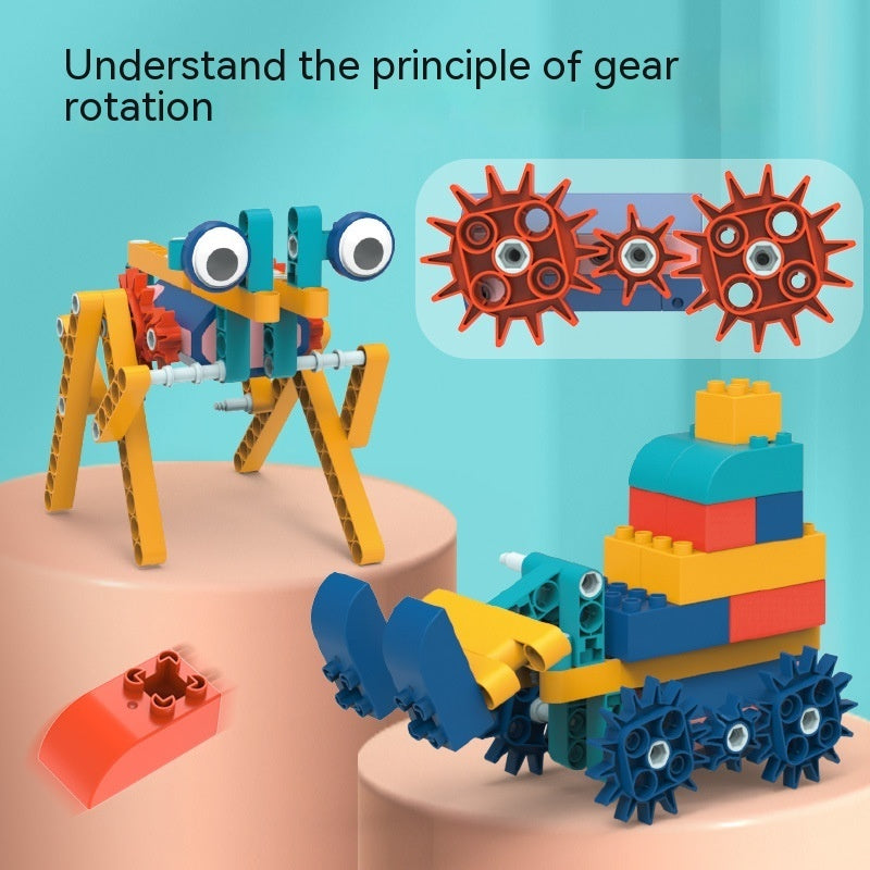 Variety Electric Gear Building Blocks Children's Educational Science And Education