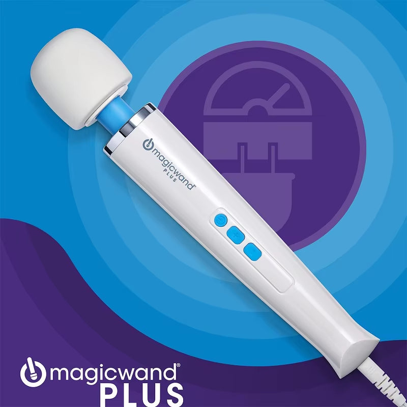 Ultimate Magic Wand Massager & Vibrator - Deep Muscle Relaxation with Adjustable Speeds and Flexible Neck in Luxurious Silicone