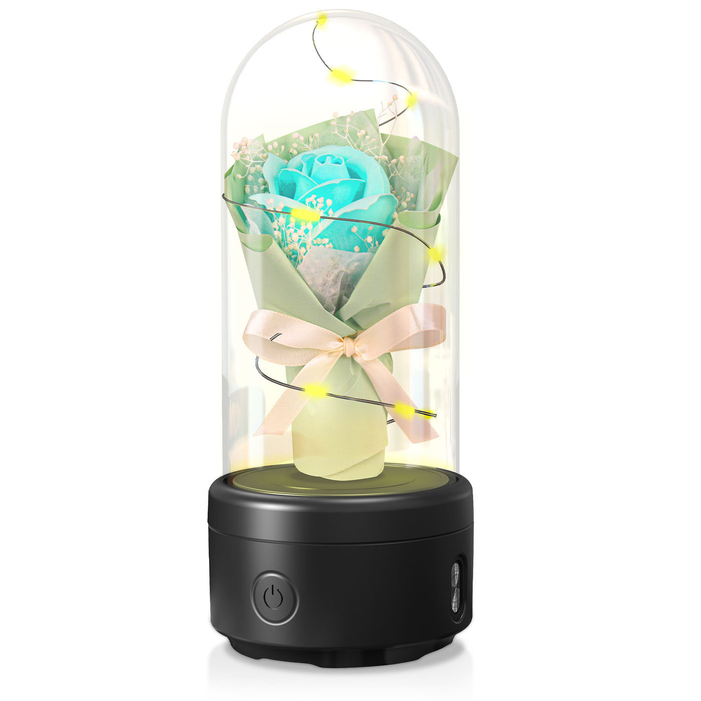 Rose LED Light & Bluetooth Speaker: 2-in-1