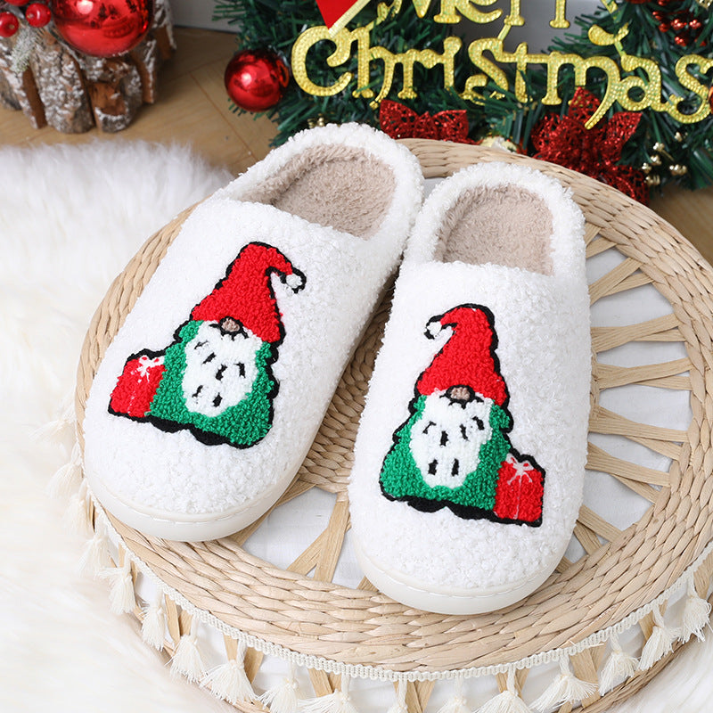 Cartoon Santa Claus Home Slippers