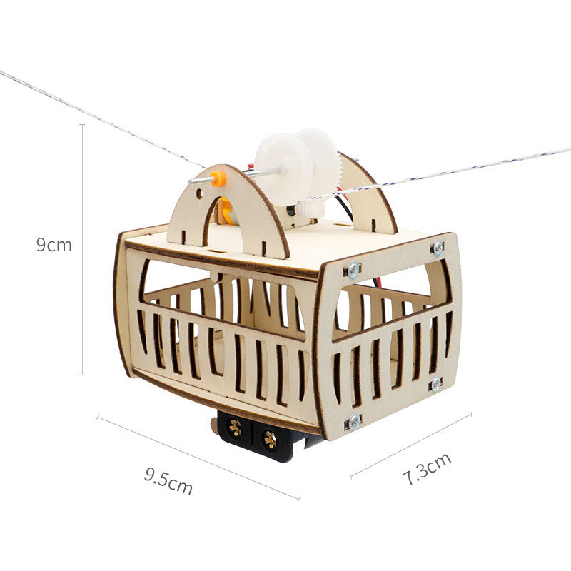 Student Science Small Production Cable Car Model Material Package