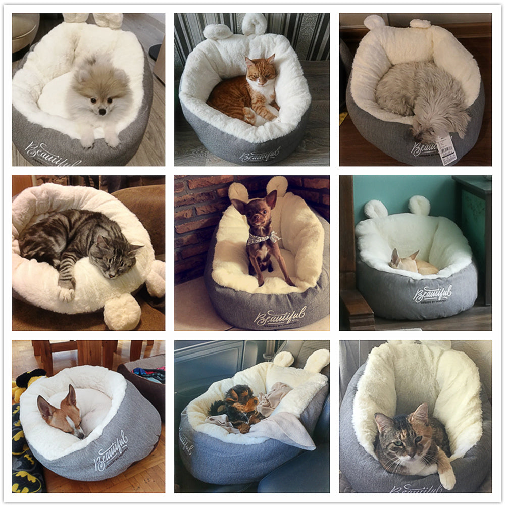 Pet Warming Bed : Soft Sleeping Bag Cushion