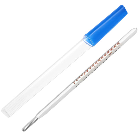 Thermometer, Glass Thermometer Triangular Bar Oral Thermometer for Adult(Blue)