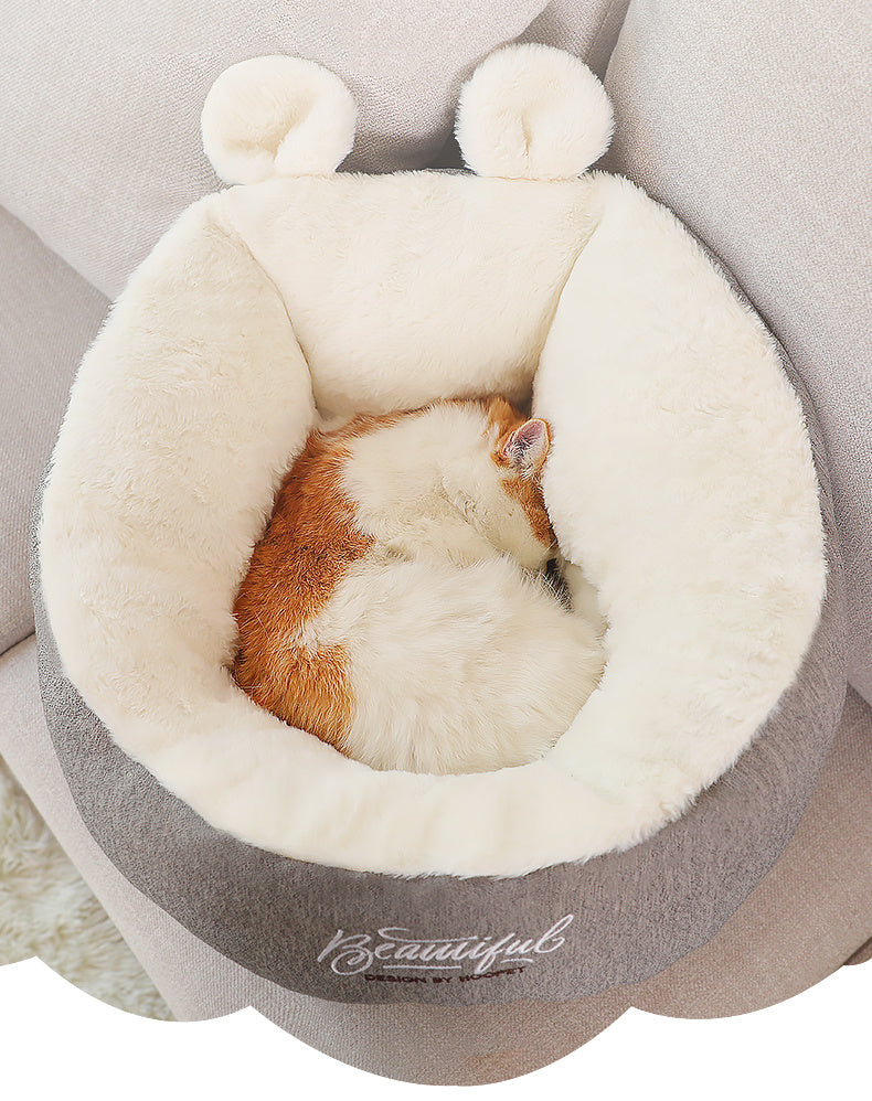 Pet Warming Bed : Soft Sleeping Bag Cushion