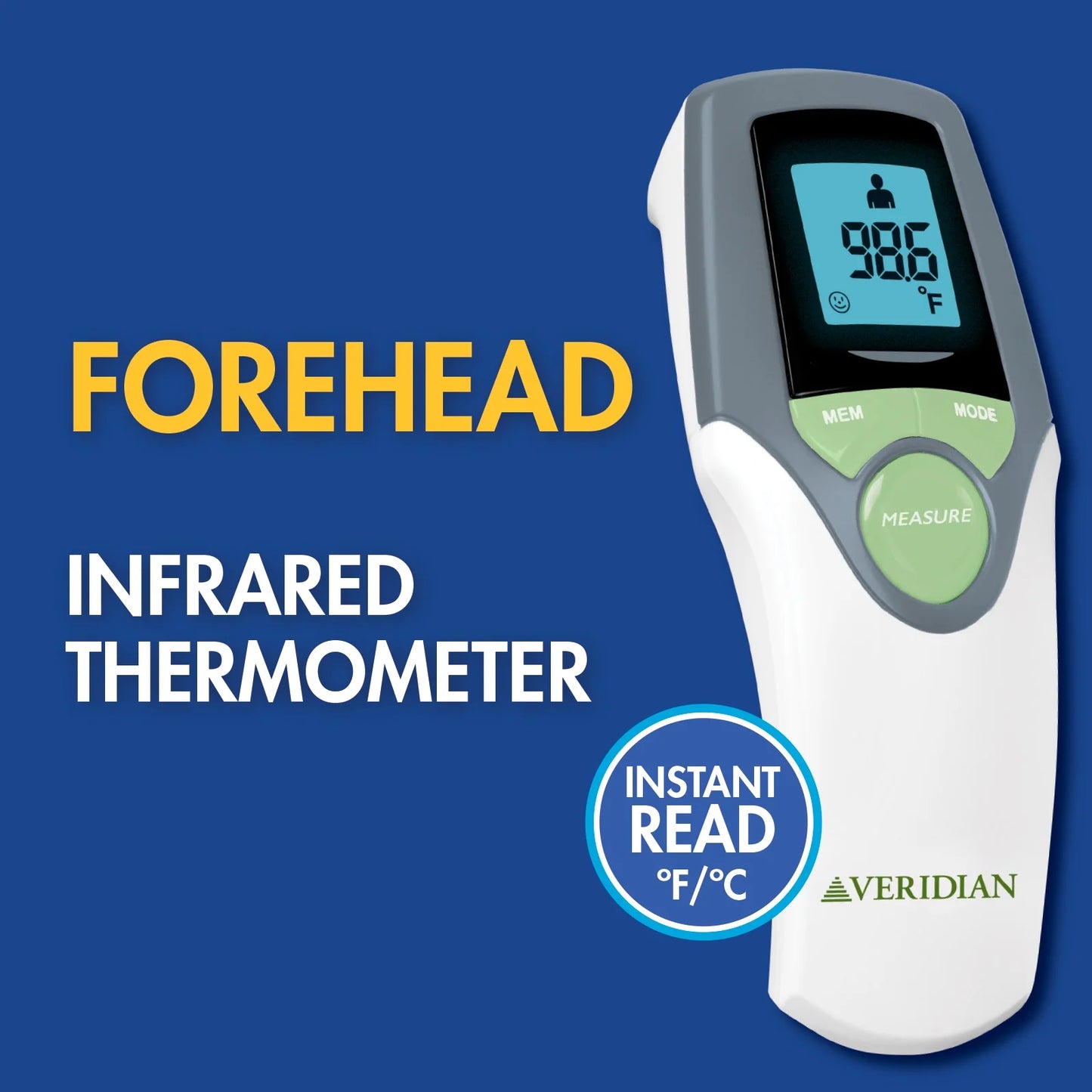 Infrared Forehead Thermometer for Home Use - Rapid and Accurate Temperature Readings in One Second