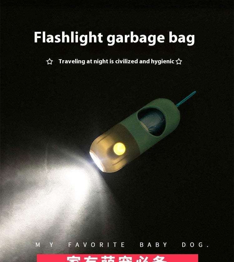 Led Light Pet Waste Bag Dispenser