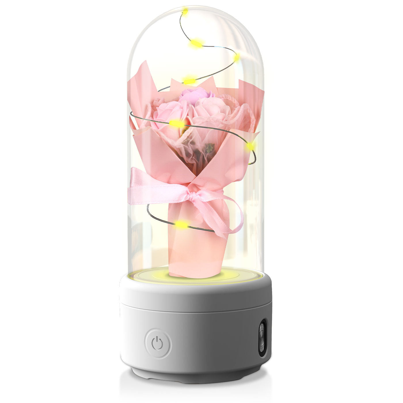 Rose LED Light & Bluetooth Speaker: 2-in-1