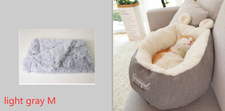 Pet Warming Bed : Soft Sleeping Bag Cushion