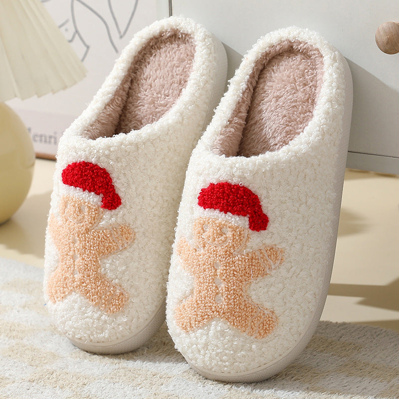 Cartoon Santa Claus Cotton Slippers