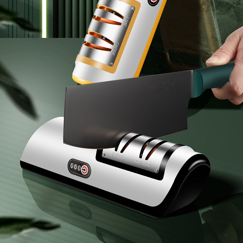 Electric Knife Sharpener : Automatic USB Rechargeable