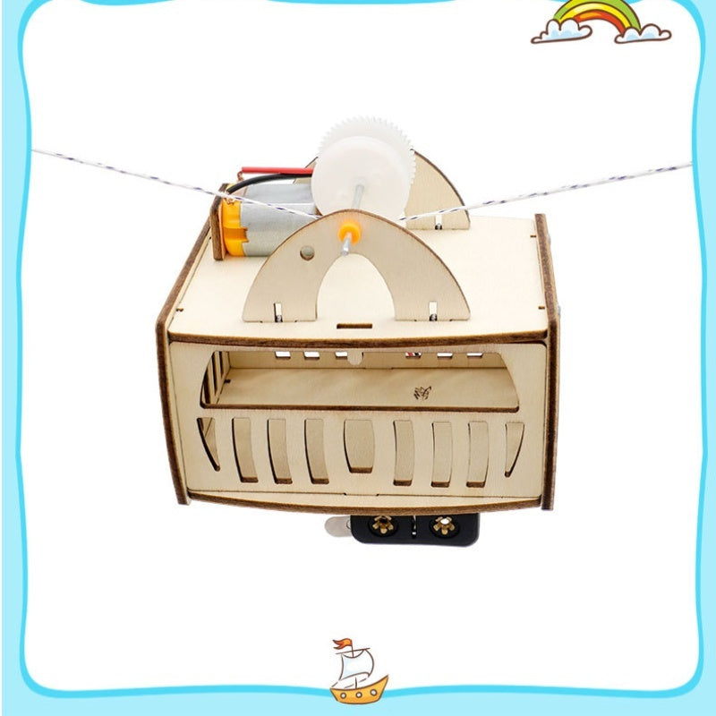 Student Science Small Production Cable Car Model Material Package