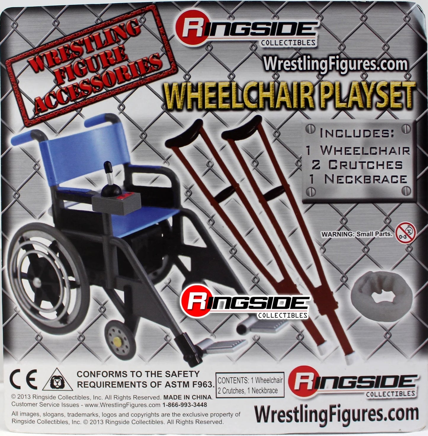 Wheelchair Playset (Blue) - Ringside Exclusive  Wrestling Action Figure Accessories