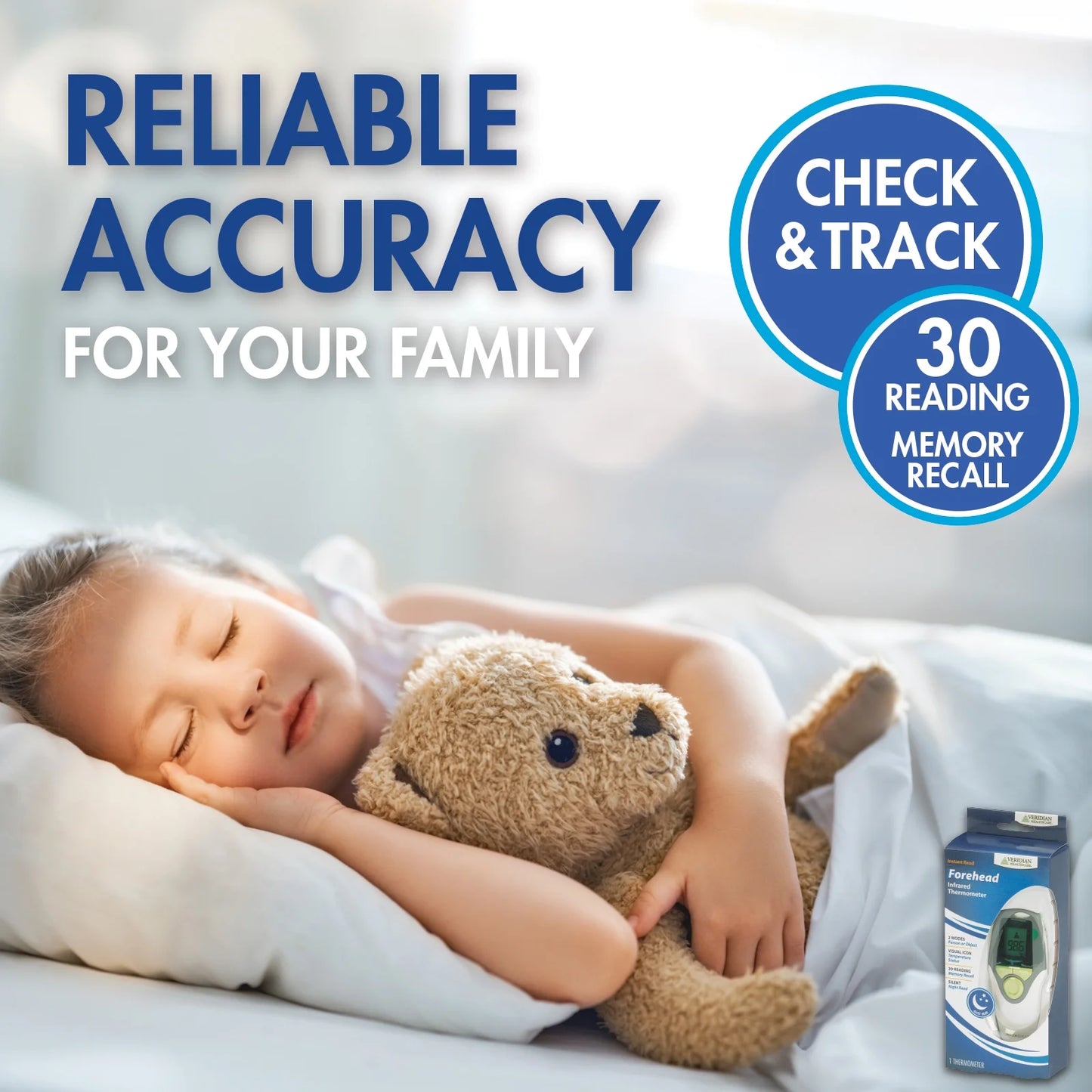Infrared Forehead Thermometer for Home Use - Rapid and Accurate Temperature Readings in One Second