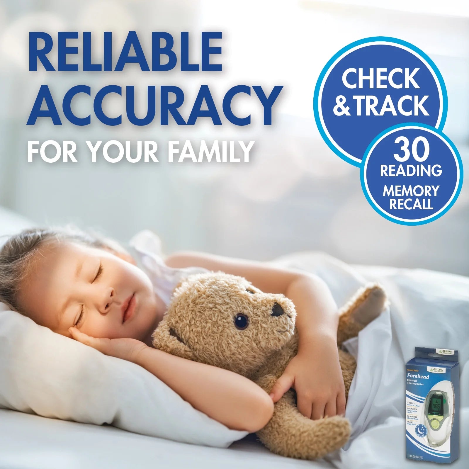 Infrared Forehead Thermometer for Home Use - Rapid and Accurate Temperature Readings in One Second
