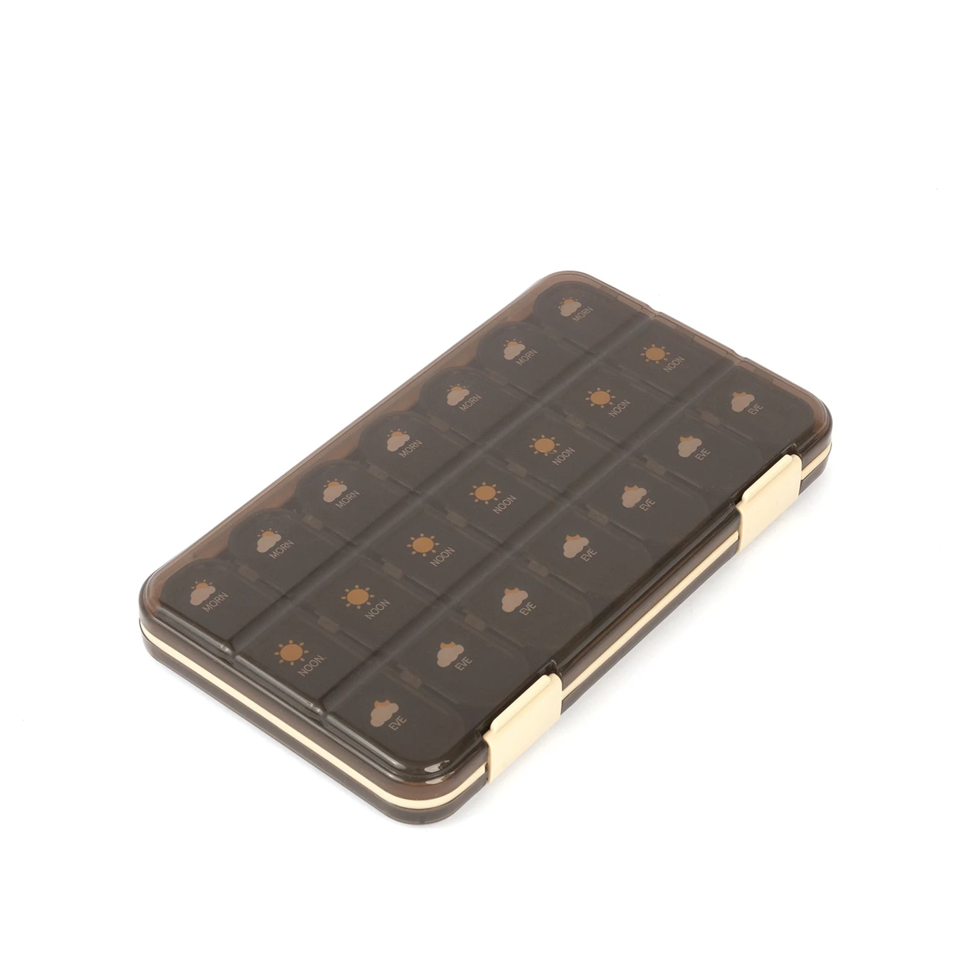 7 Day Pill Organizer AM PM 3 Times a Day, Large Capacity Weekly Pill Box
