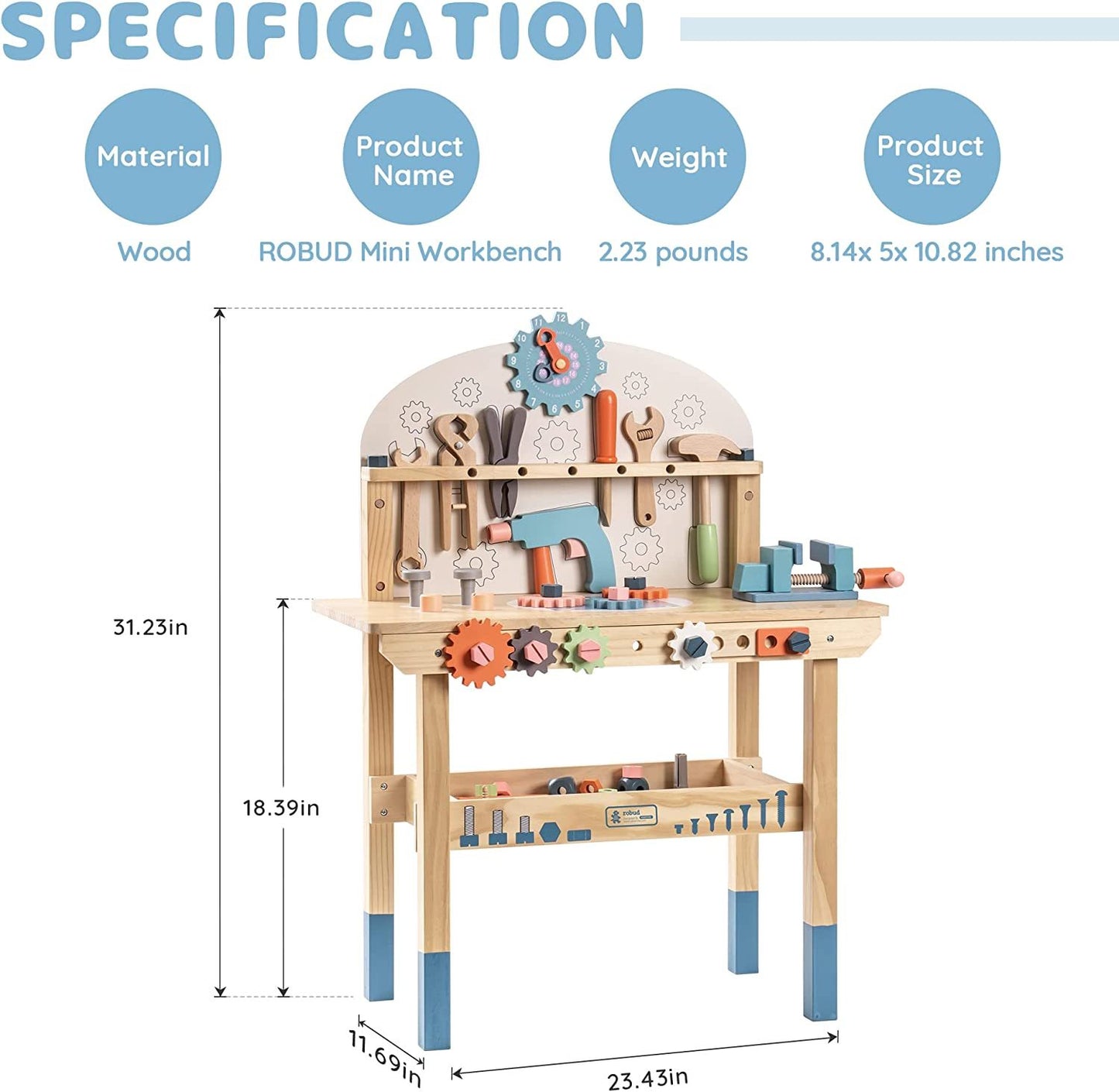 Workbench Play Set for Toddlers