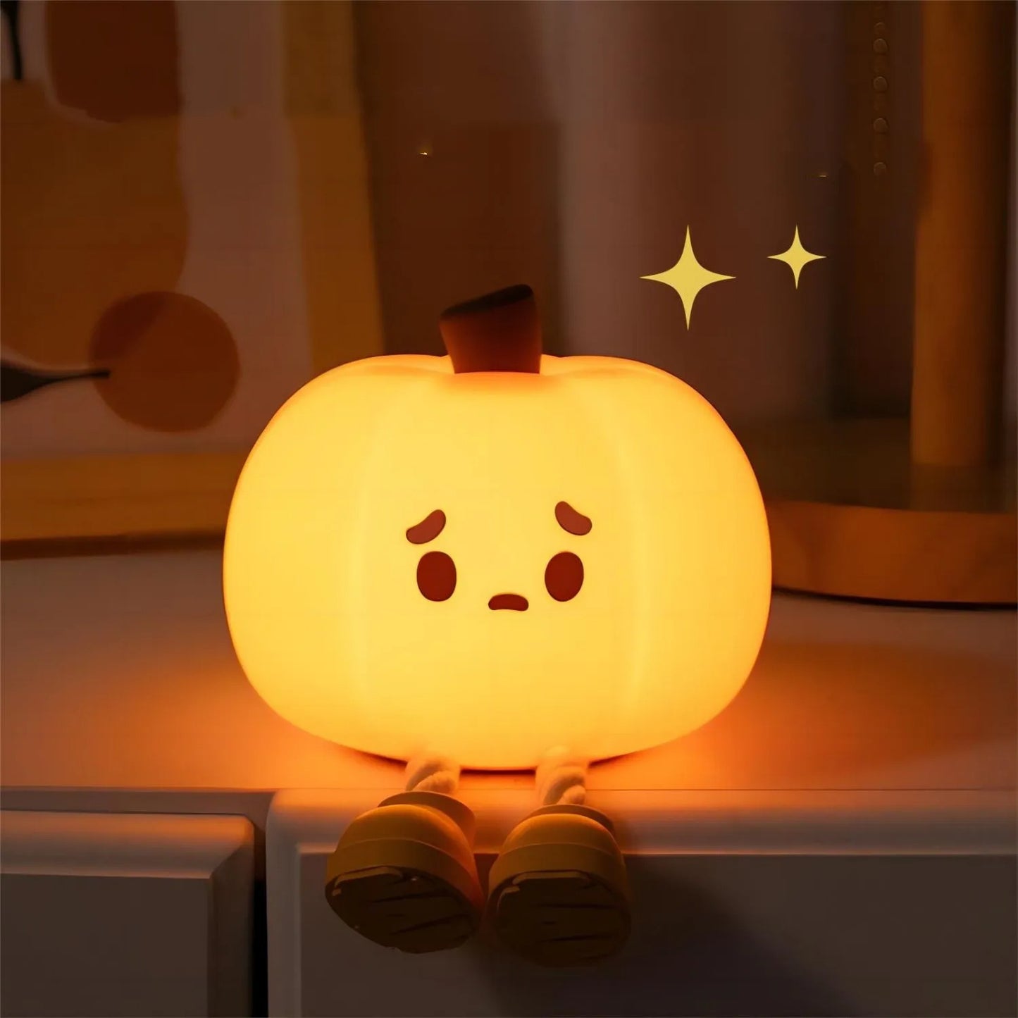 Halloween Pumpkin Night Light : Cute Soft Silicone