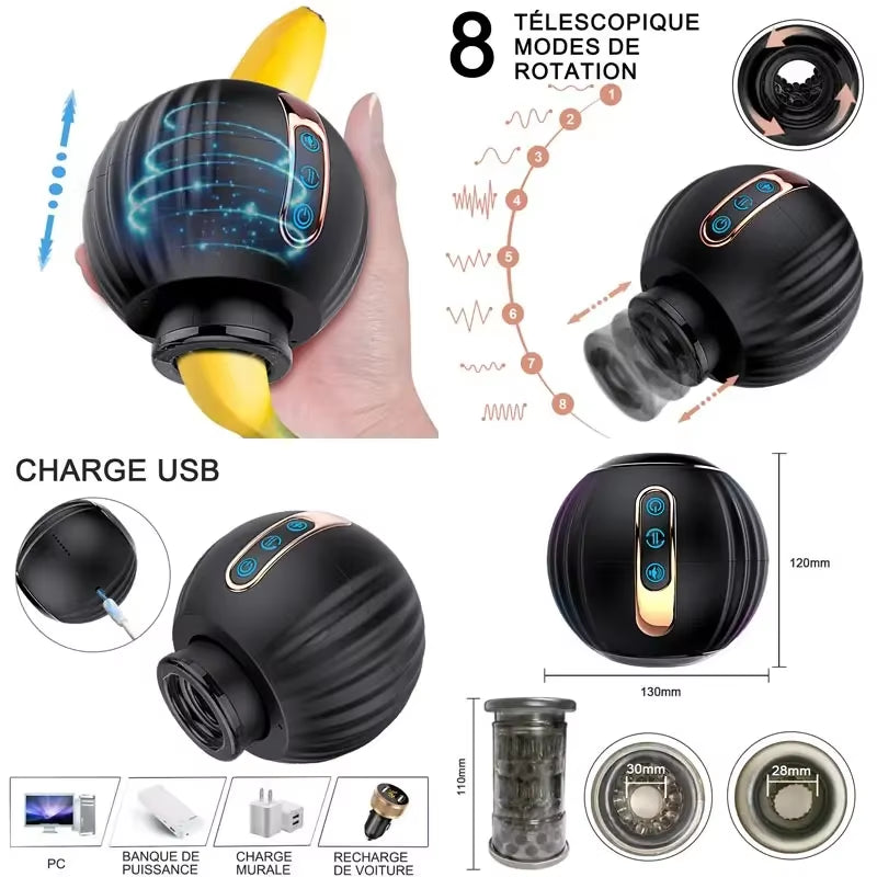 Ultimate Realistic USB-Powered Male Pleasure Device with Strong Suction Cup for Hands-Free Enjoyment