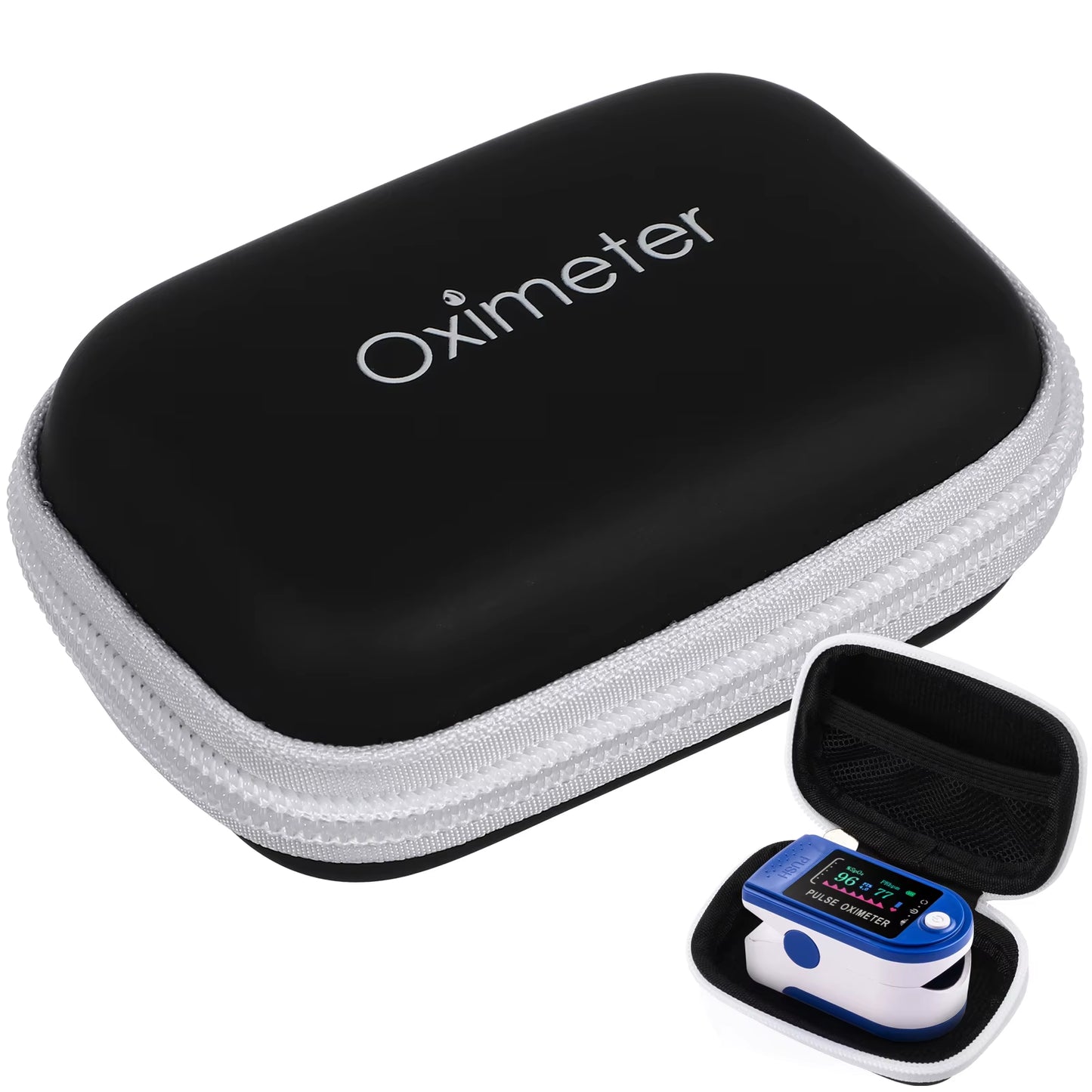 Pulse with Case Fingertip Pulse Oximeter Case 1Pc Carry Case 