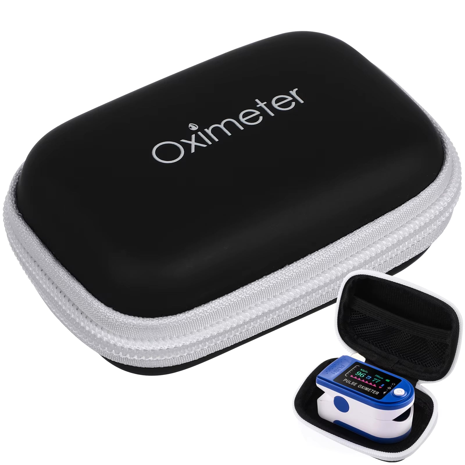 Pulse with Case Fingertip Pulse Oximeter Case 1Pc Carry Case 
