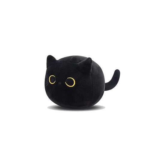 Fluffy Black Cat Plush