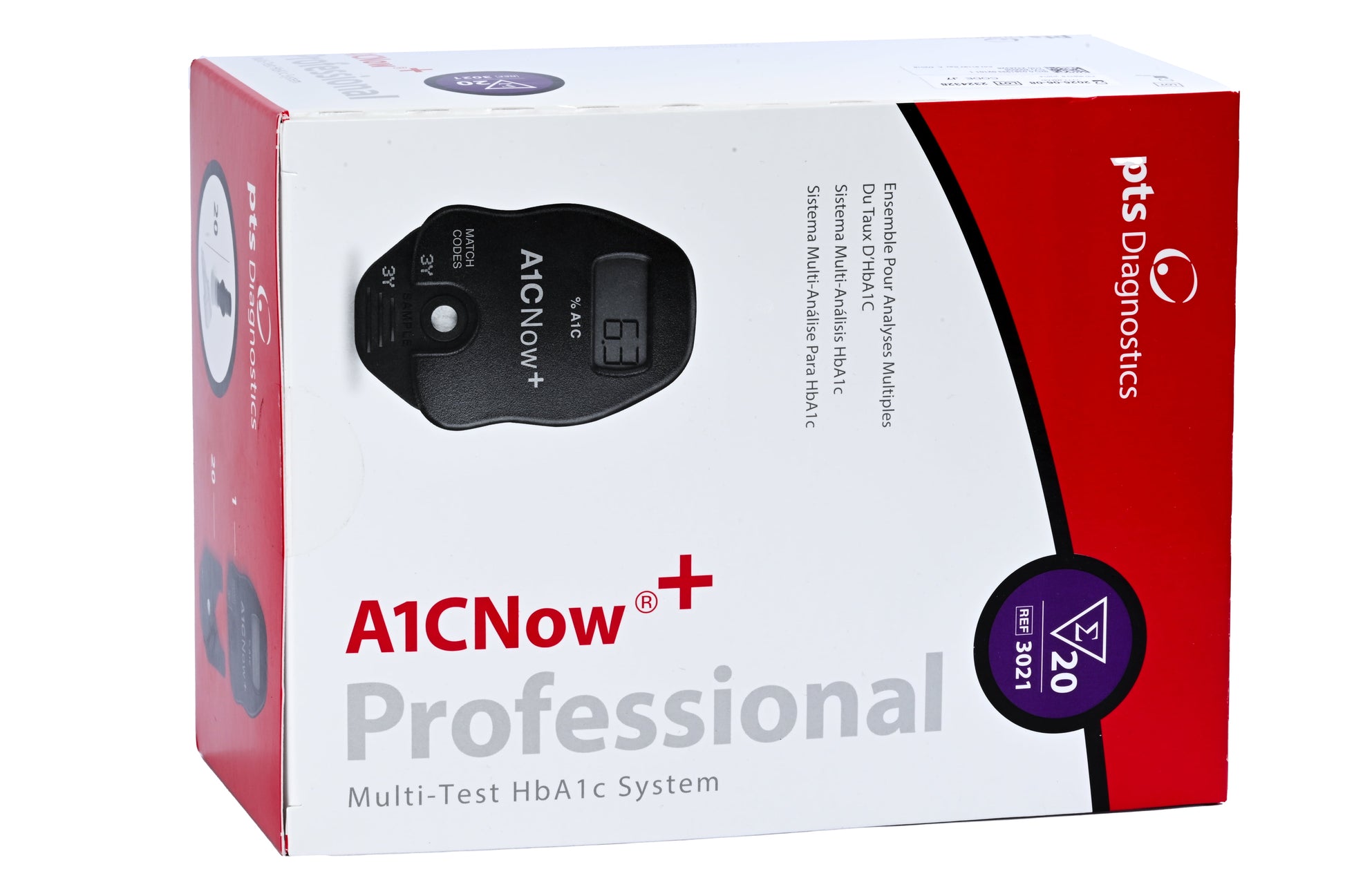 + Rapid Diagnostic Test Kit, A1Cnow+ Monitor, (20) Test Cartridges, (20) Sample Dilution Kits with Sampler and Blood Collector