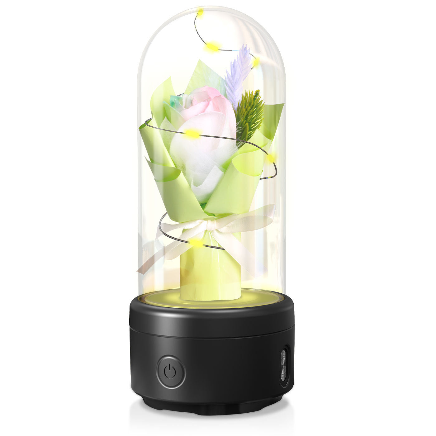 Rose LED Light & Bluetooth Speaker: 2-in-1