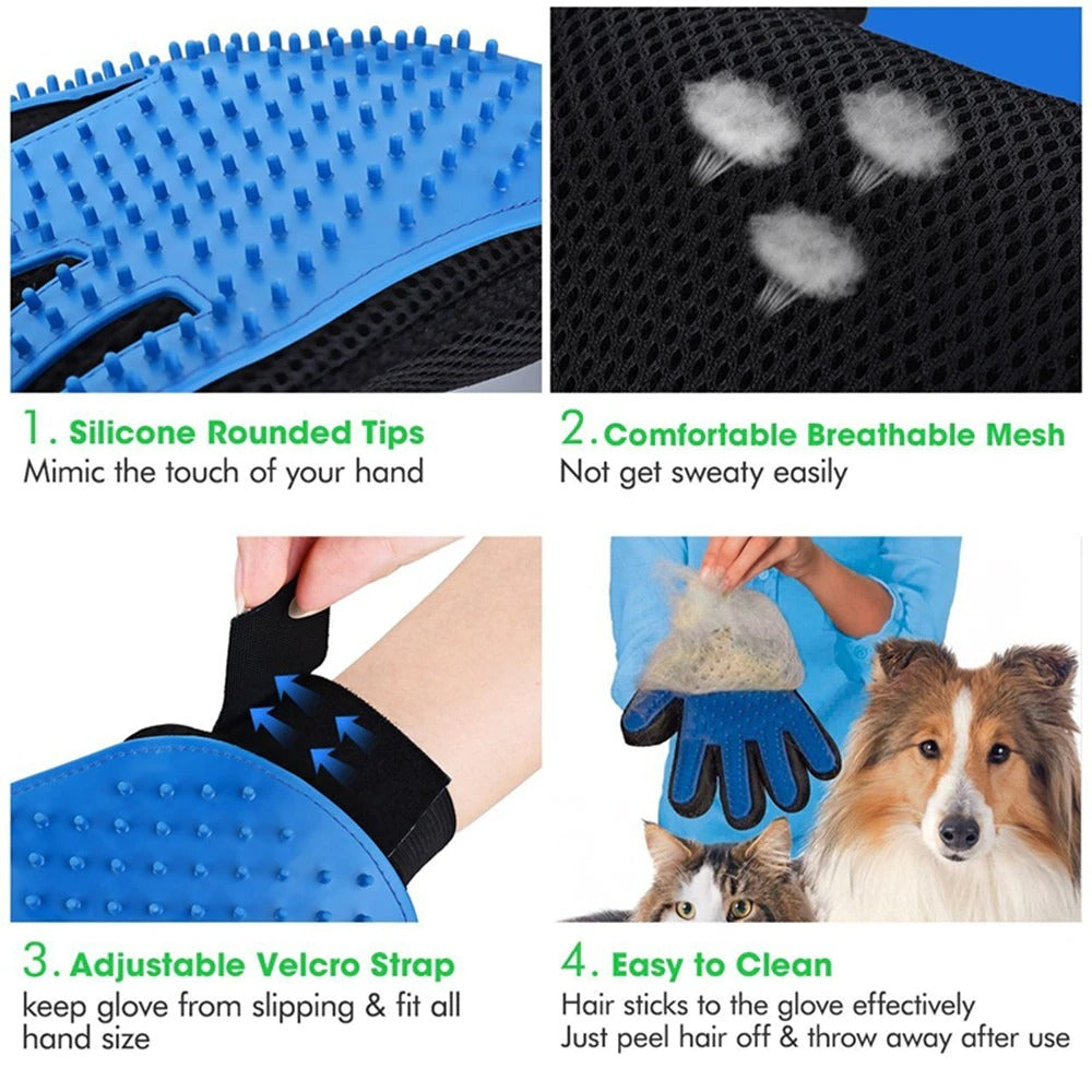 Cat Grooming Glove : Hair Brush