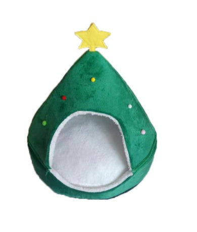 Christmas Tree Pet Bed Winter Warm